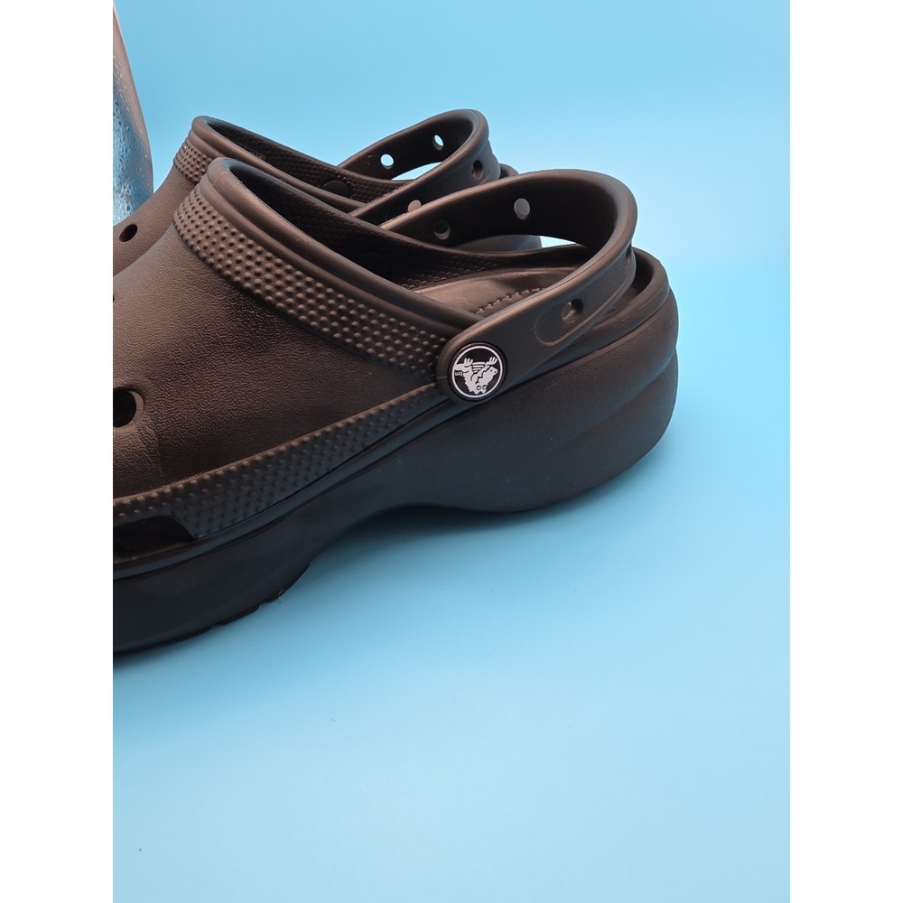 CROCS Classic Platform Clogs Women Size 8 Black - Picture 2 of 8